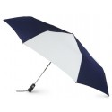 Totes Navy & White Luggage Golf-Size Auto Open/Close Umbrella