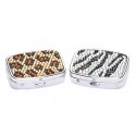 2 Animal Print Crystal Pill Boxes