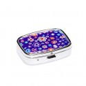 Blue Flower Pill Box
