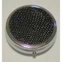 Black Dot Round Pill Box