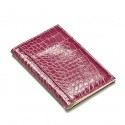Berry Alligator Croc Print Passport Cover Holder