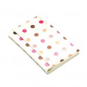 Cream Fabric Polka Dot Passport Cover