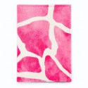 Pink Giraffe Print Passport Cover Holder