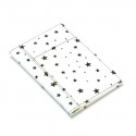 White with Black Stars Passport Cover