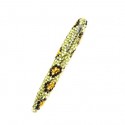 Yellow Leopard Crystal Pen