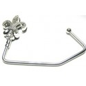 Crystal Fleur De Lis Purse Hook