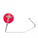 Red Cross Crystal Purse Hook