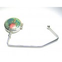 Vintage Garden Purse Hook w/Mirror Center