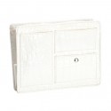 Small White Croco Purse Organizer With White lining