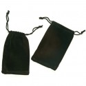 Black Velour Carrying Pouches