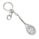 Crystal Tennis Racquet Keychain