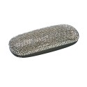 Grey Crystal Eye Glass Case