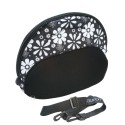 Buxton Black & White Flower Lunch Bag