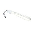 Clear on White Crystal Cell Phone Key Strap 
