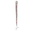 Multi Color Crystal Lanyard Keychain Card Holder 