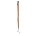 Brown Crystal Lanyard Keychain Card Holder 