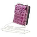 Purple Mini Purse Zip Around Wallet