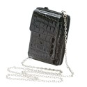 Black Mini Purse Zip Around Wallet