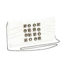 White Clutch With Large Studs