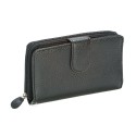 Mundi Black BFW Tab Clutch