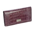 Kenneth Cole Purple Slim Croc Clutch 