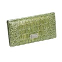 Kenneth Cole Green Slim Croc Clutch