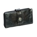 Black Kenneth Cole Button Tab Wallet 
