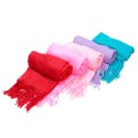 5 Assorted Bright Color Pashmina Scarves