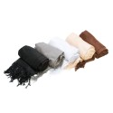 5 Assorted Neutral Color Pashmina Scarves