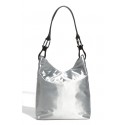 JPK Paris Silver Bucket Nylon Handbag