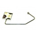 Brown Flower Square Purse Hook