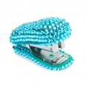 Blue Crystals on Green Stapler