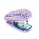 Purple Crystals on Blue Stapler
