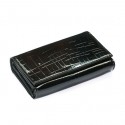 Black Patent Bamboo Wallet