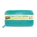 Buxton Turquoise Coupon & Receipt Organizer Wallet