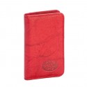 Buxton Red Corner Flower Deluxe Card Case
