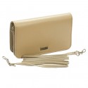 Buxton Taupe Check Clutch Mini Bag on a String