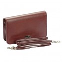 Buxton Burgundy Check Clutch Mini Bag on a String