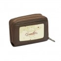 Buxton Brown Wizard Napa Leather Wallet