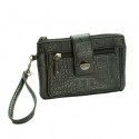 Kenneth Cole Black Croco Clutch Wristlet