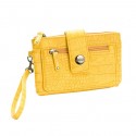 Kenneth Cole Yellow Croco Clutch Wristlet