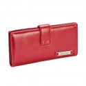 Kenneth Cole Red Flat Thin Snap Wallet
