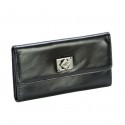 Kenneth Cole New York Black Diamond Plate Genuine Leather Wallet