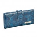 Kenneth Cole Dark Blue distressed Thin Snap Wallet