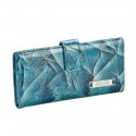 Kenneth Cole Light Blue distressed Thin Snap Wallet