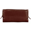 Latico Brown Leather Bell Tri-Fold Wallet