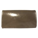 Latico Steel Grey Leather Shelby Trifold Wallet