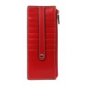 Lodis Red Credit Card Case w/ Zipper Pocket