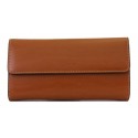 Lodis Toffee Flap Clutch Wallet