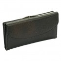 Mundi Black Marbled Leather Assistant Wallet